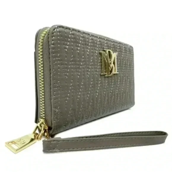 Badgley Mischka Taupe Clutch Wristlet - Picture 4 of 6